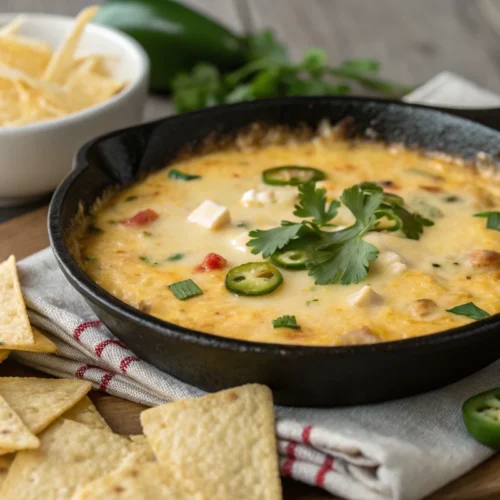 Authentic Queso Fundido With Chihuahua Cheese