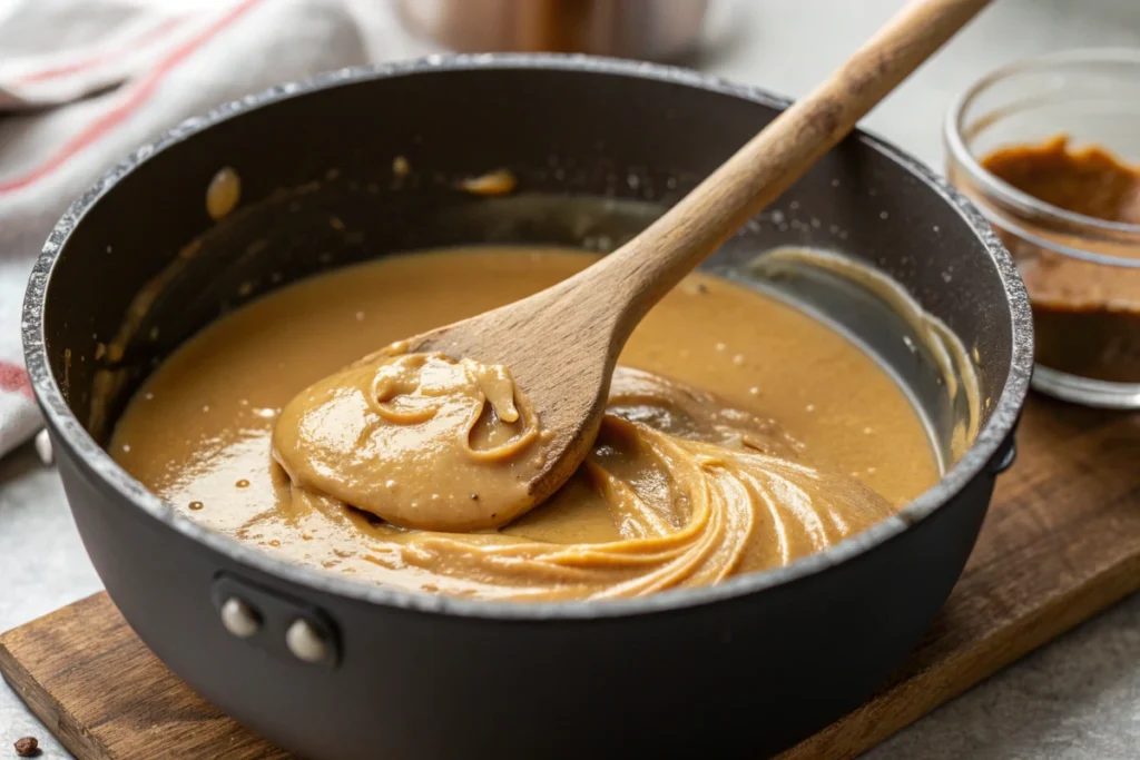 Mixing Peanut Butter And Honey