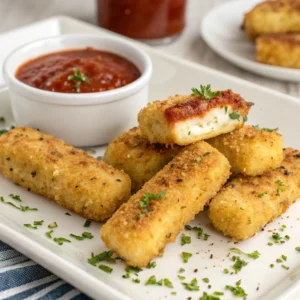 Hash Brown Crusted Mozzarella Sticks